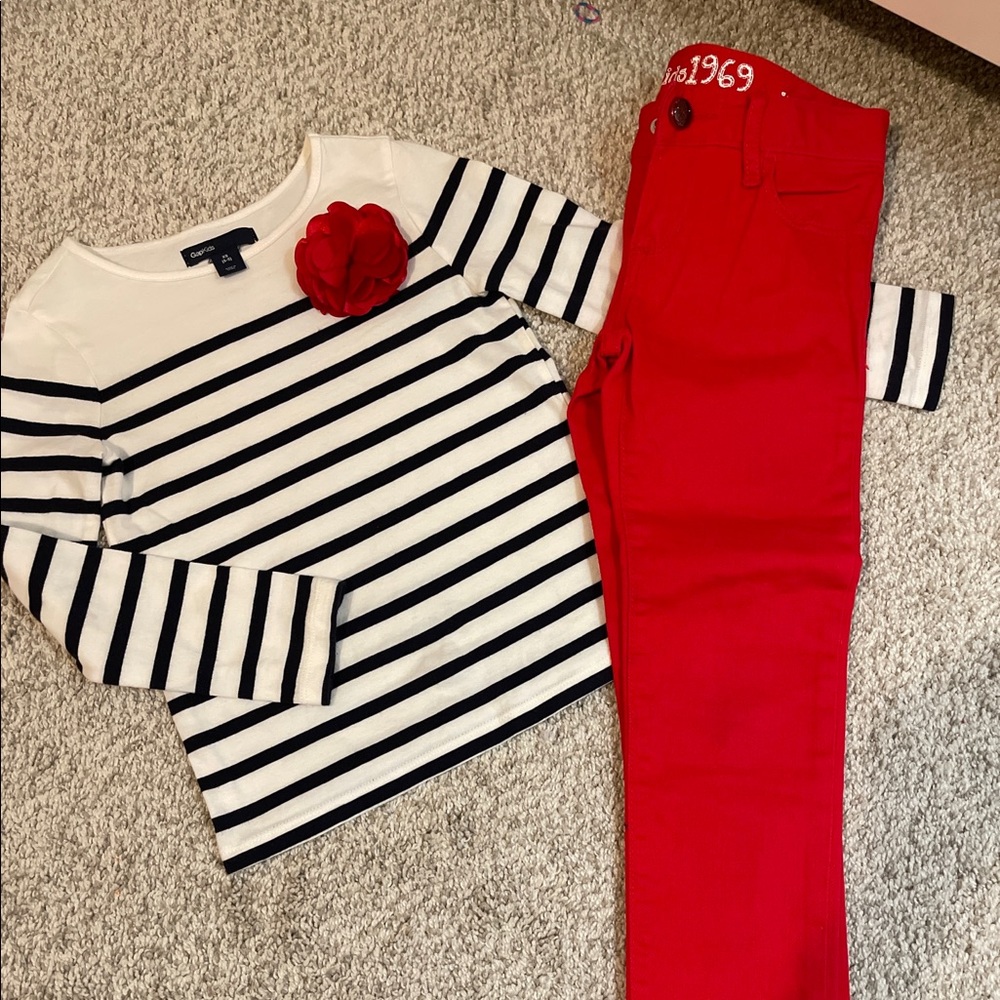 Gap girls set outfit size 5